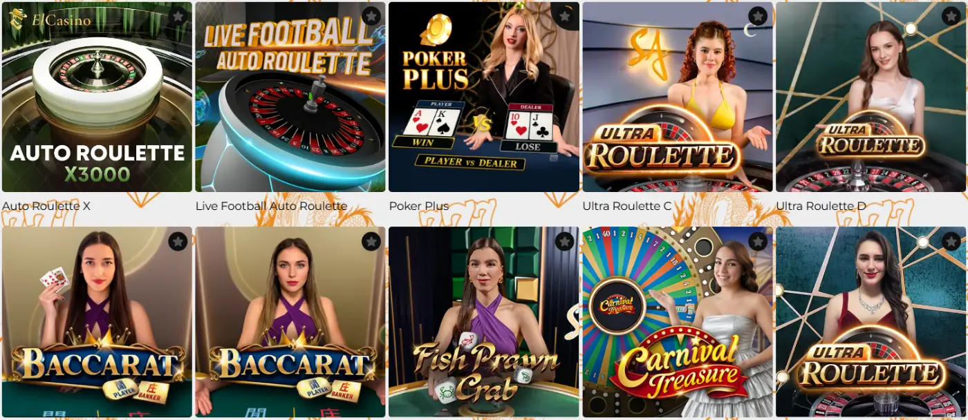 Lord of Spins Live Casino